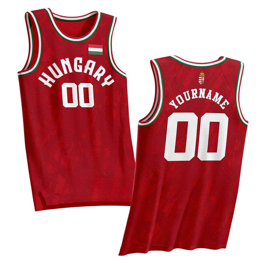 Hungary Heritage Custom Basketball Jersey